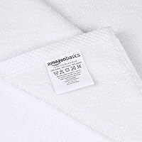 Vista 6 de Yaxa Basics Paquete de 12 toallitas suaves y absorbentes, 100% algodón de secado rápido, color blanco, de 12 x 12 pulgadas