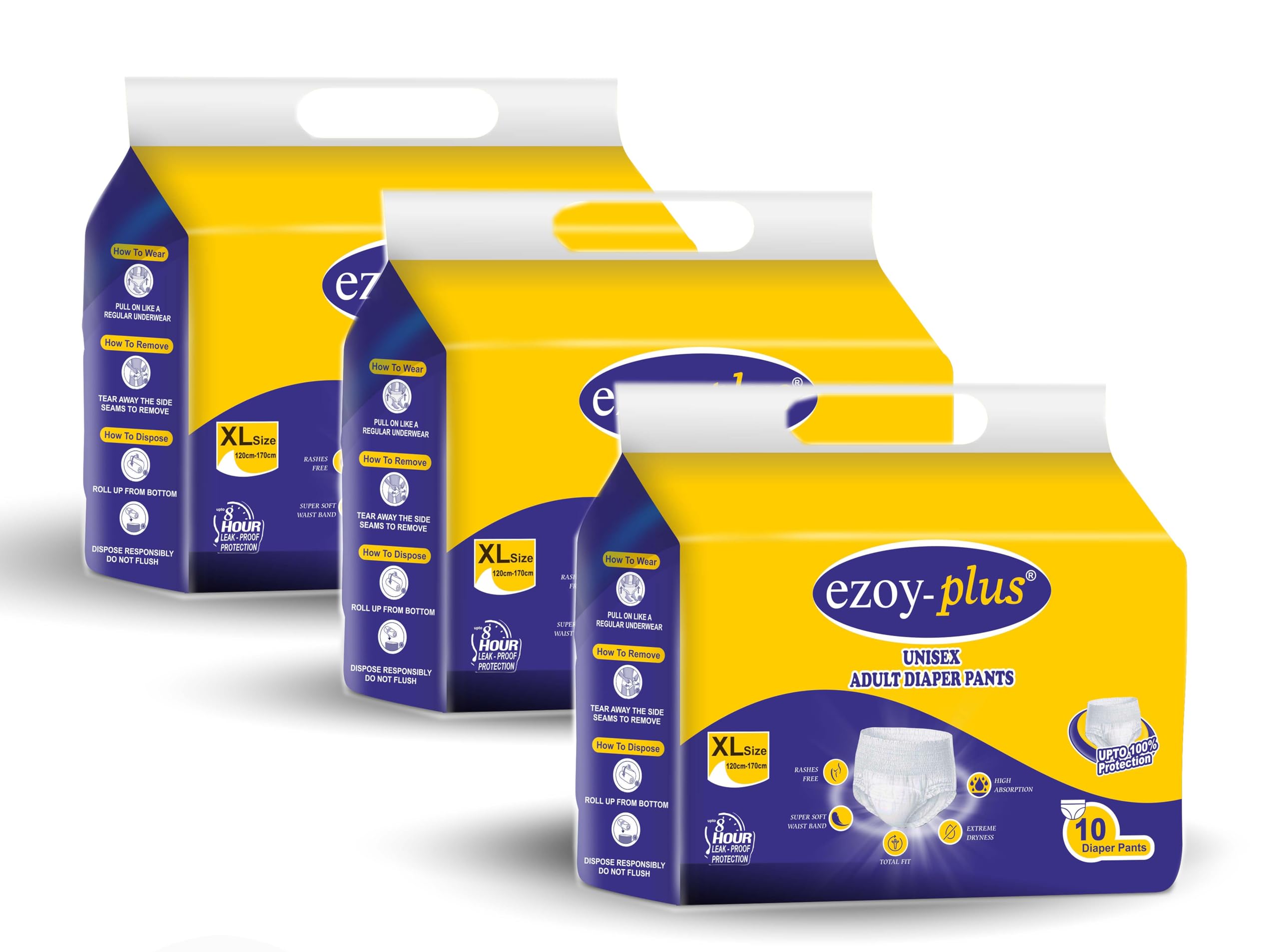 Ezoyplus Adult Diapers XL Size pant style |Unisex, High Absorbency, Leak Proof, Overnight Protection (XL, 30 pcs) (B0DB8PGM5X) Amazon Price History, Amazon Price Tracker