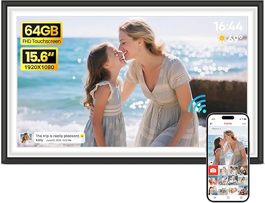 15.6" FHD Wi-Fi Digital Photo Frame by BIGASUO