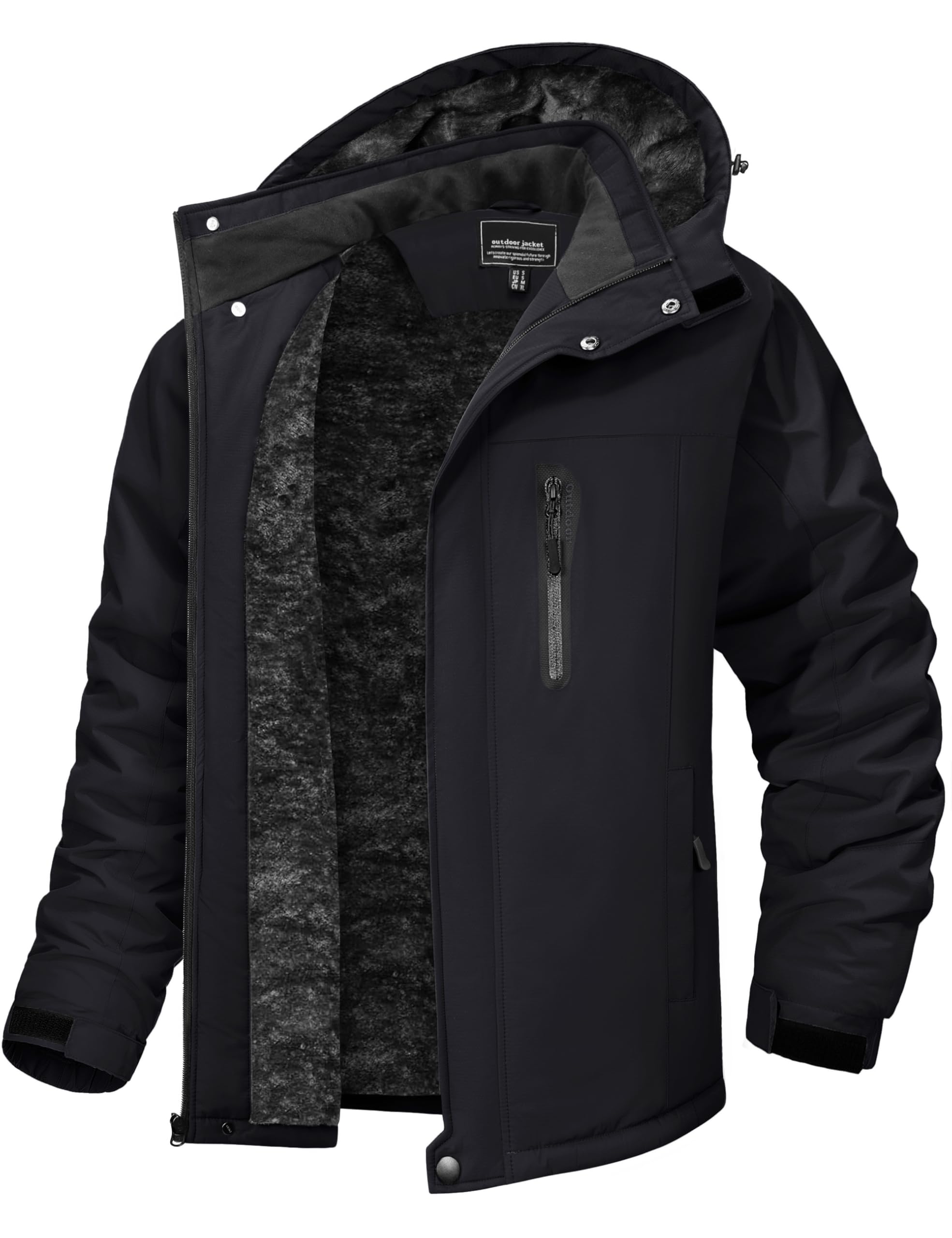 TACVASEN Men's Winter Jacket Waterproof Ski Coat