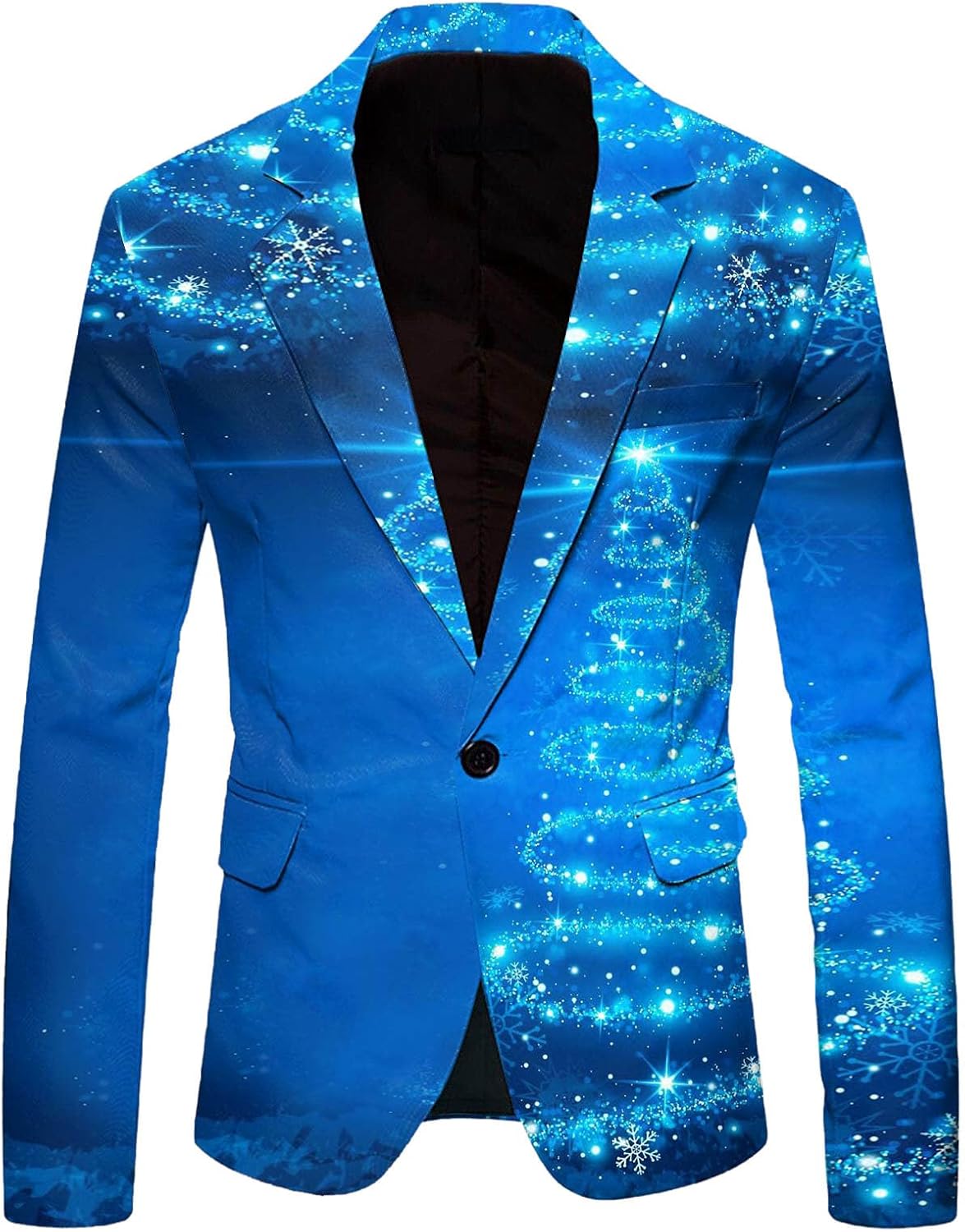 Mens Christmas Blazer Christmas Suit Jacket Notched Lapel Long Sleeve Business Dinner Wedding Dress Blazer Tuxedo Jackets