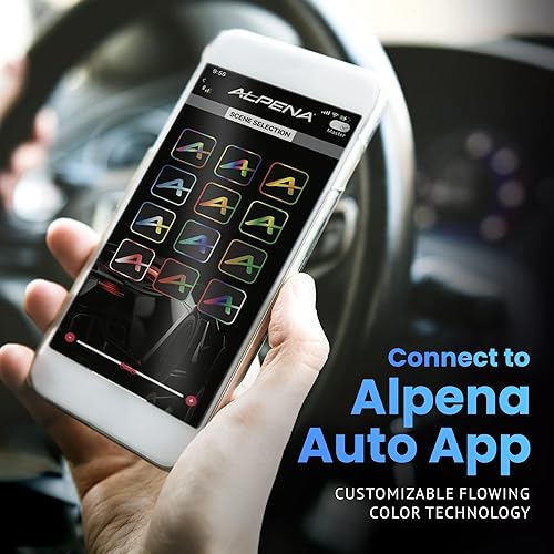 Miniatura 7 de FloGlo - Kit de tiras de luz LED de persecución arcoíris para automóvil, dispositivo exterior de luces LED de automóvil, kit de luz que fluye bajo