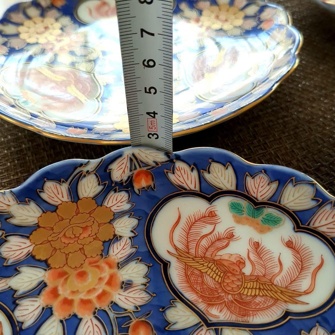最 古伊万里 幸楽窯 献上手古伊万里鳳凰 金襴手 金彩鳳凰牡丹文様 皿