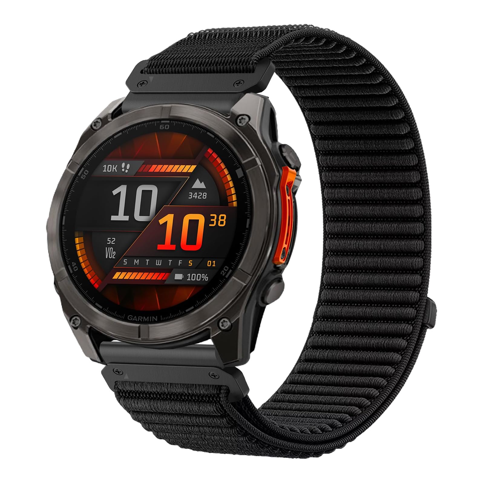 TOPsic 22mm Nylon Correa para Fenix 8 47mm/Fenix 7, Reemplazar Pulsera Sport Loop Correa para FENix 7 Pro/FEnix 6/6 Pro/FEnix 5/5 Plus/Instinct 2/Instinct 3 E 45mm/Forerunner965/955/945