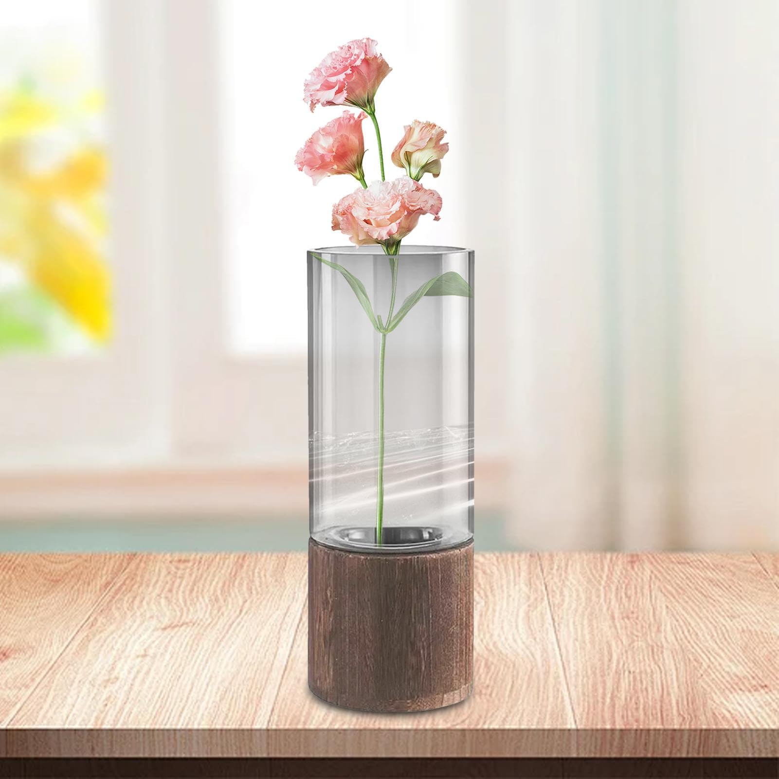 木製円筒形花瓶 Amazon.co.jp: 円筒形の花瓶 - 円筒形のガラスの花瓶、フローティング