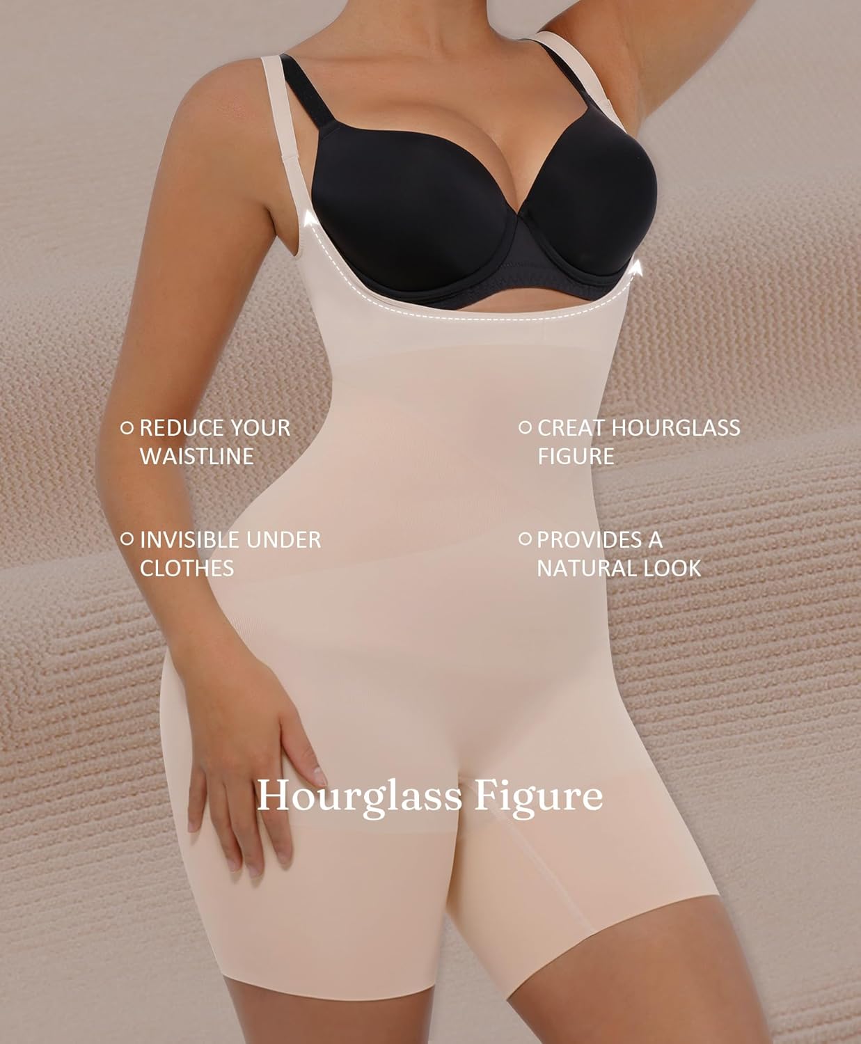 FeelinGirl Shapewear for Women Tummy Control Body Shaper Seamless Faja with Open Crotch - Image 5