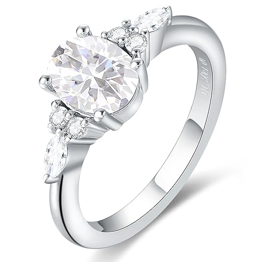 Gothic Art Deco Moissanite Ring