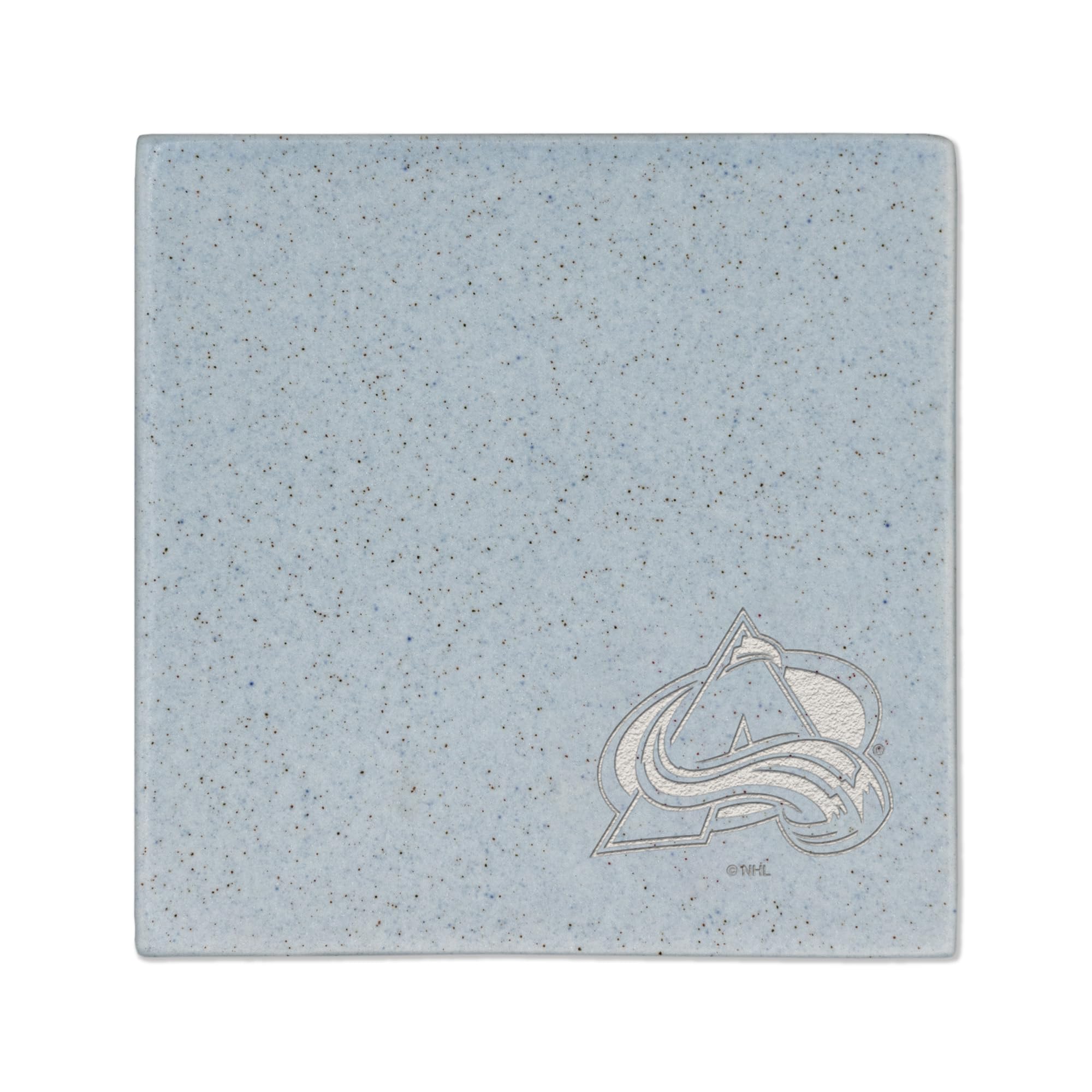 Rico Industries NHL Hockey Colorado Avalanche Baby Blue Laser Engraved Trendy Color Coaster
