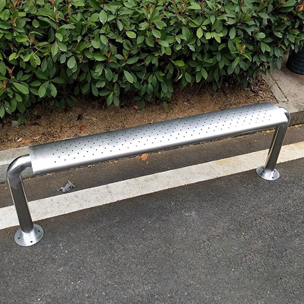 Patio Benches for Outdoors Stainless Steel Bench Park Chair Outdoor Rest Simple Waiting Bus Garden Benches for Outdoors