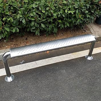 Outdoor Bench Stainless Steel Bench Park Chair Outdoor Bench Rest Bench Outdoor Bench Simple Waiting Bus Chair Outdoor Garden Bench