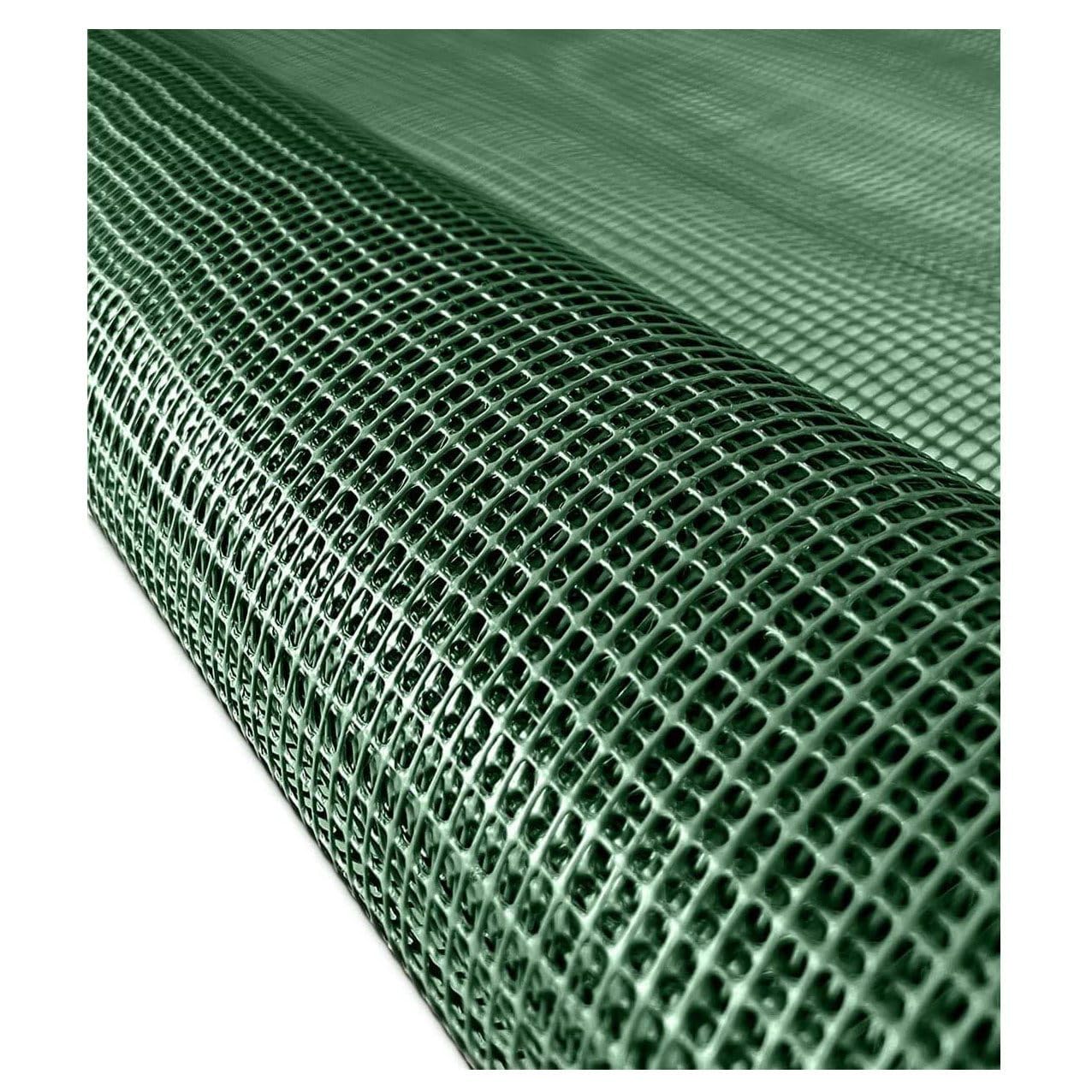 Malla Rejilla Jardín PVC Terrazas y Balcones | Red para Jardín | Resistente y Fácil de Instalar | Ancho 1m [Rollo 30m] Verde 5mm