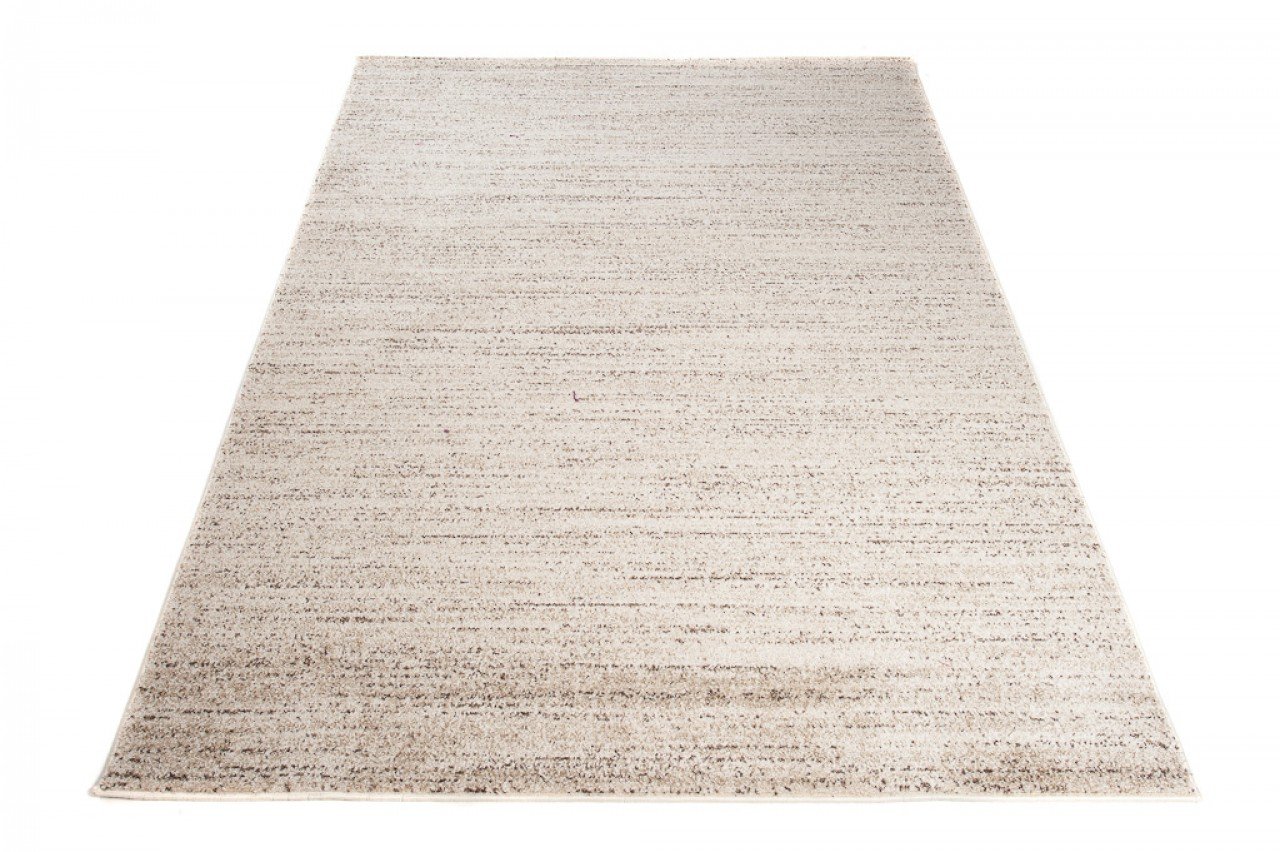 TAPISO Dywan Sari z krótkim włosiem, nowoczesny, designerski, beżowy, kremowy, nakrapiany, do salonu, sypialni, Öko-Tex, 190 x 270 cm