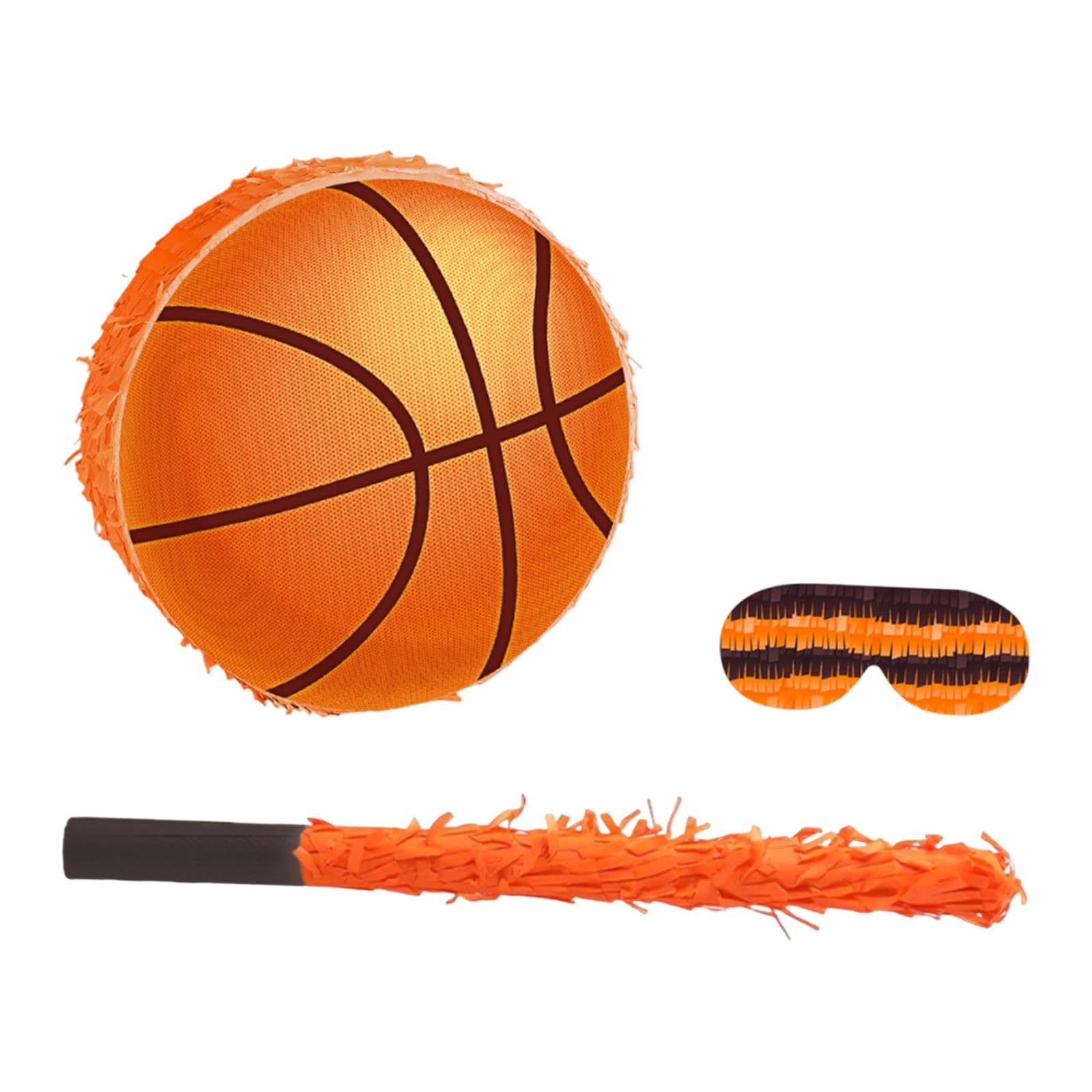 MagiDeal Piñata de Baloncesto, artículos para Fiestas temáticas Deportivas, Confeti, Regalos, máscara de Ojos, Accesorios, Actividad de Fiesta Infantil, música