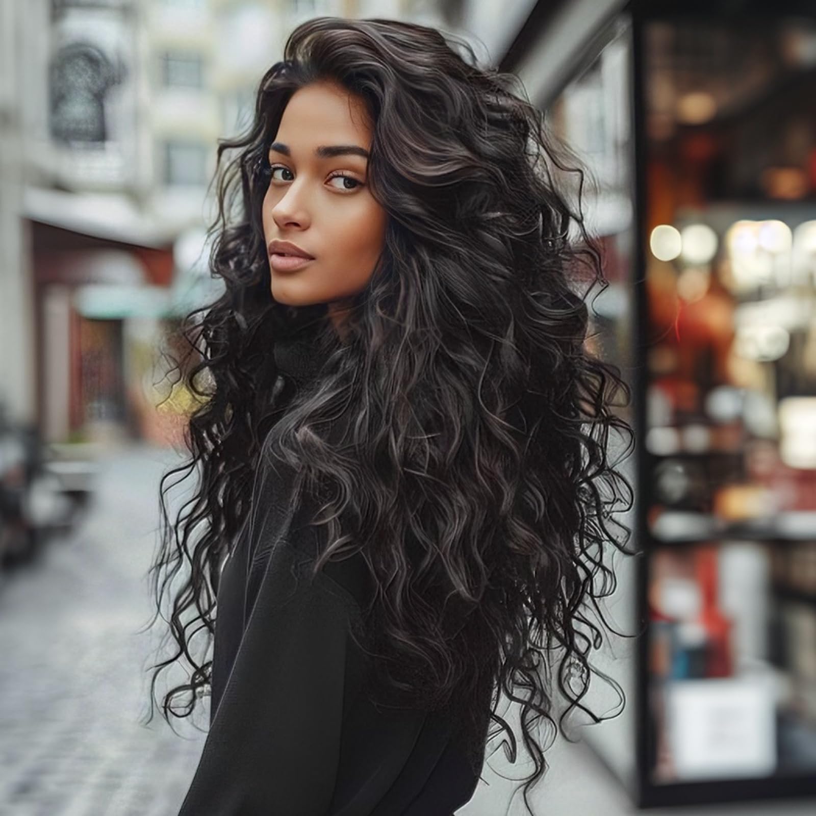 7 Packs Ocean Wave Crochet Hair 18 Inch Long Curly Braiding Deep Ocean Wave Hair Short Wavy Crochet Braids Synthetic Hair Extensions for Women (18Inch