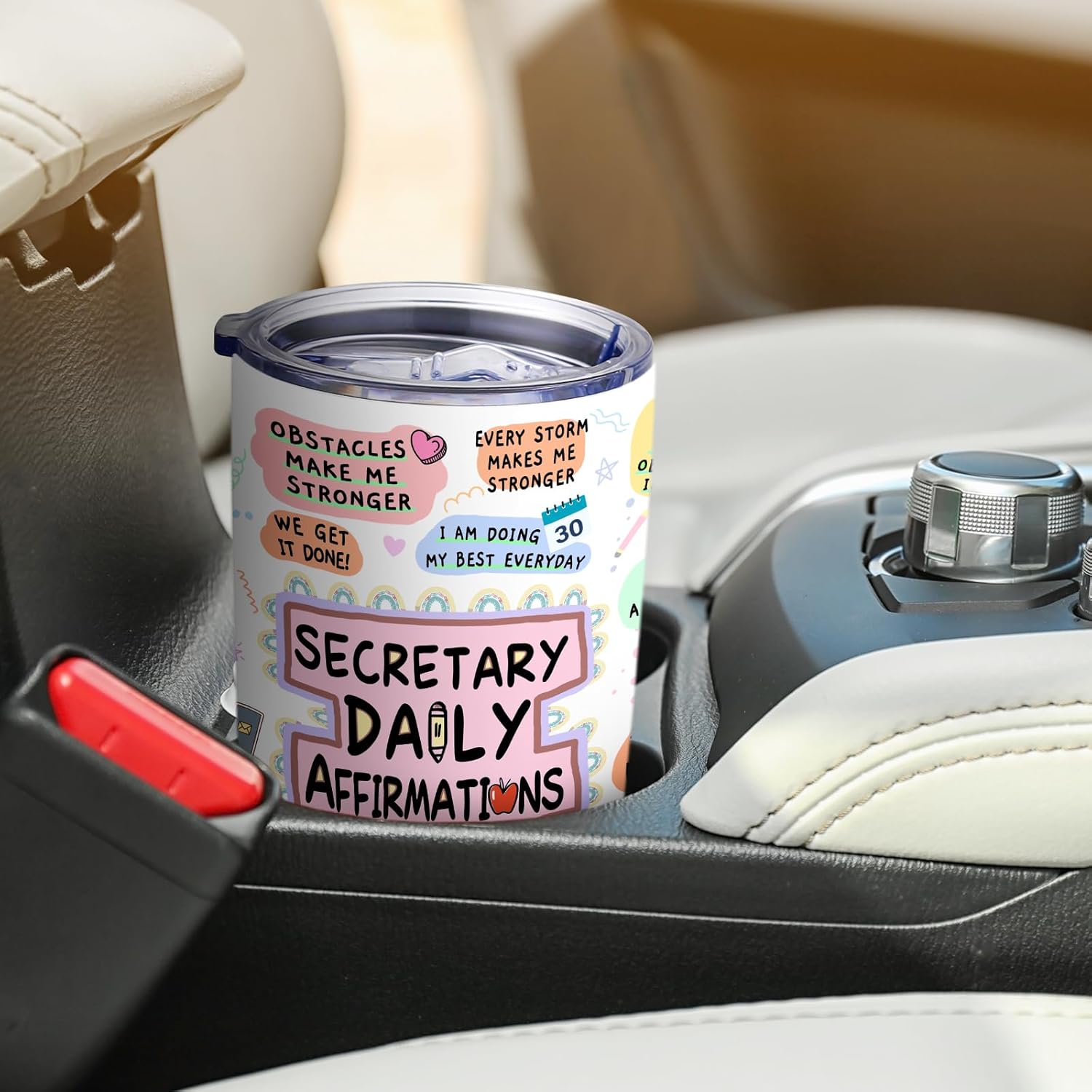 Secretary Gifts, School Secretary Day Gift Ideal, Appreciation Gifts for Women, Stainless Steel Insulated Coffee Mug Tumbler with Lid 20oz - Image 5