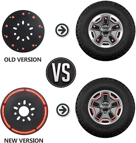 Miniatura 5 de Luz de freno de rueda de repuesto (Plug and Play) Luz de freno para Wrangler 2007-2017 JK JKU luz roja