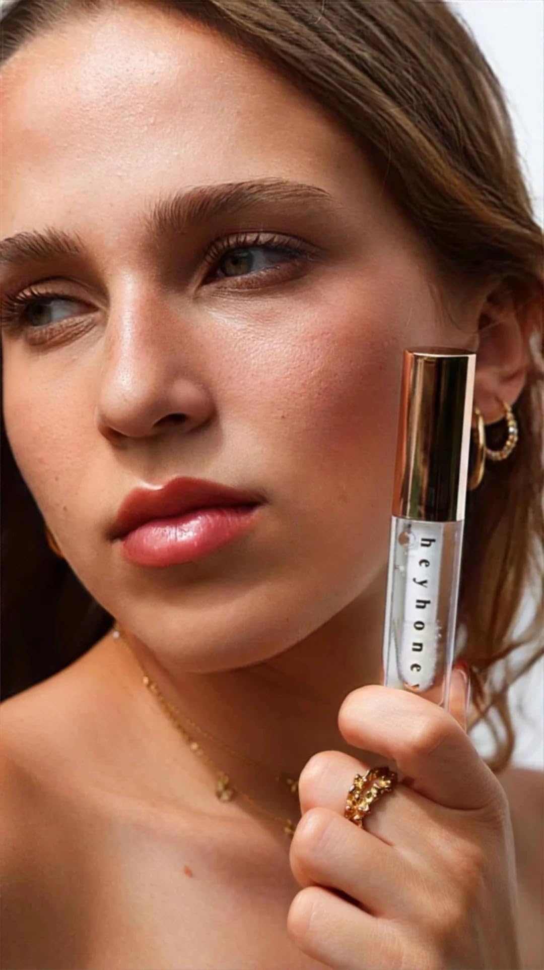 Hydrating Glow Duo – Glow Potion uniwersalny suchy olejek (50 ml) + HeyHoney Lip Plumping & odżywczy Serum (10 ml) – pielęgnacja twarzy, ciała, włosów i ust