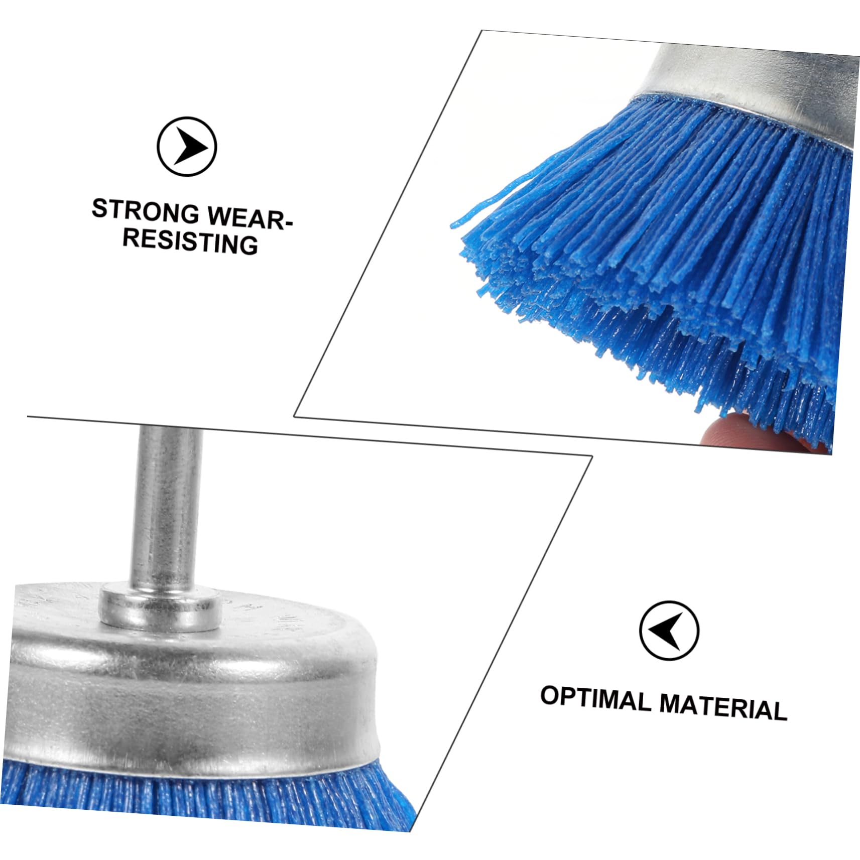 Garneck Buffing Wheel Polishing Wheel Brush Abrasive Grinding Polishing Abrasive Wheel Brush for Root Carving