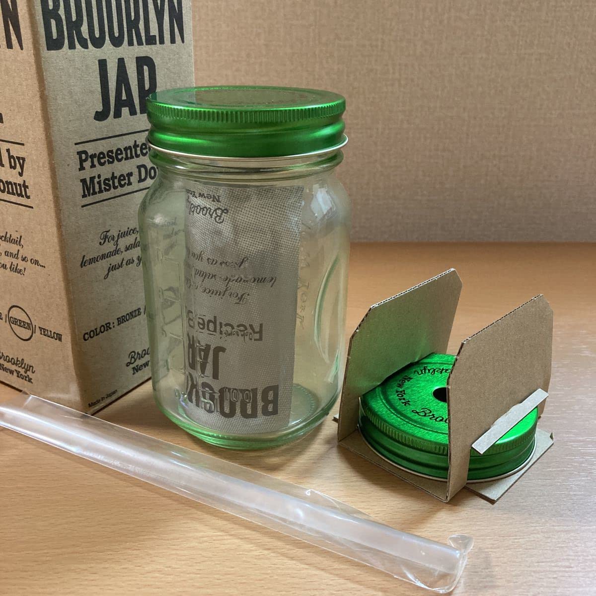 Amazon.co.jp: ミスド ブルックリンジャー 2点セット BROOKLYN JAR