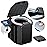 Camping Toilet - Upgraded soft toilet seat with urine Splash Guard, Folding Toilet with Detachable Paper Holder, Portable toilet with a load capacity of 500 lbs, Portable Potty For Emergency Use