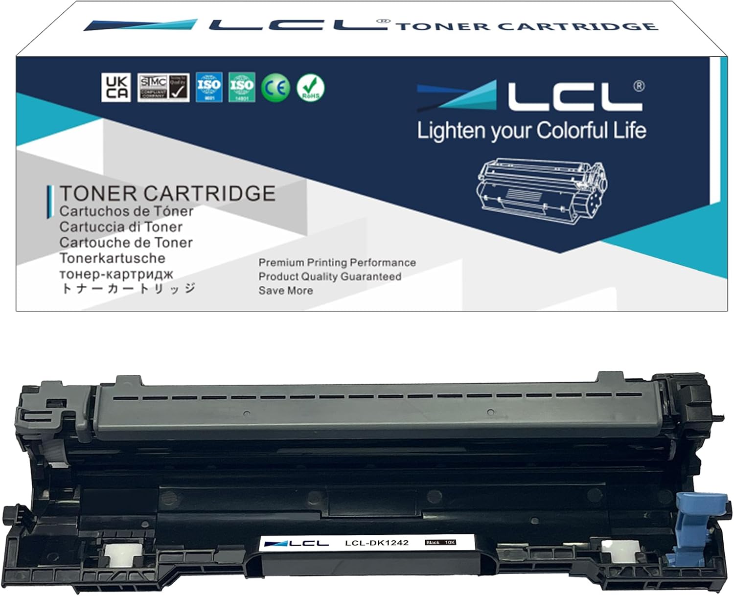 LCL Compatible Imaging Unit Replacement for Kyocera DK1242 DK-1242 MA2000 MA2000w PA2000 PA2000w Printers (1-Pack Black)