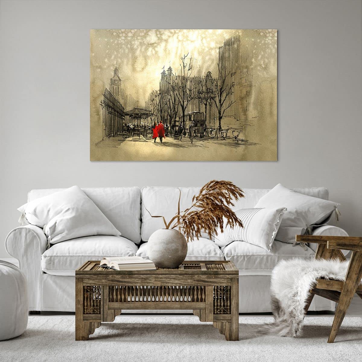 Quadro Su Tela 100x70cm - Stampa Donna Faccia, Decorazione Murale Per Camera, Soggiorno, Cucina - 2