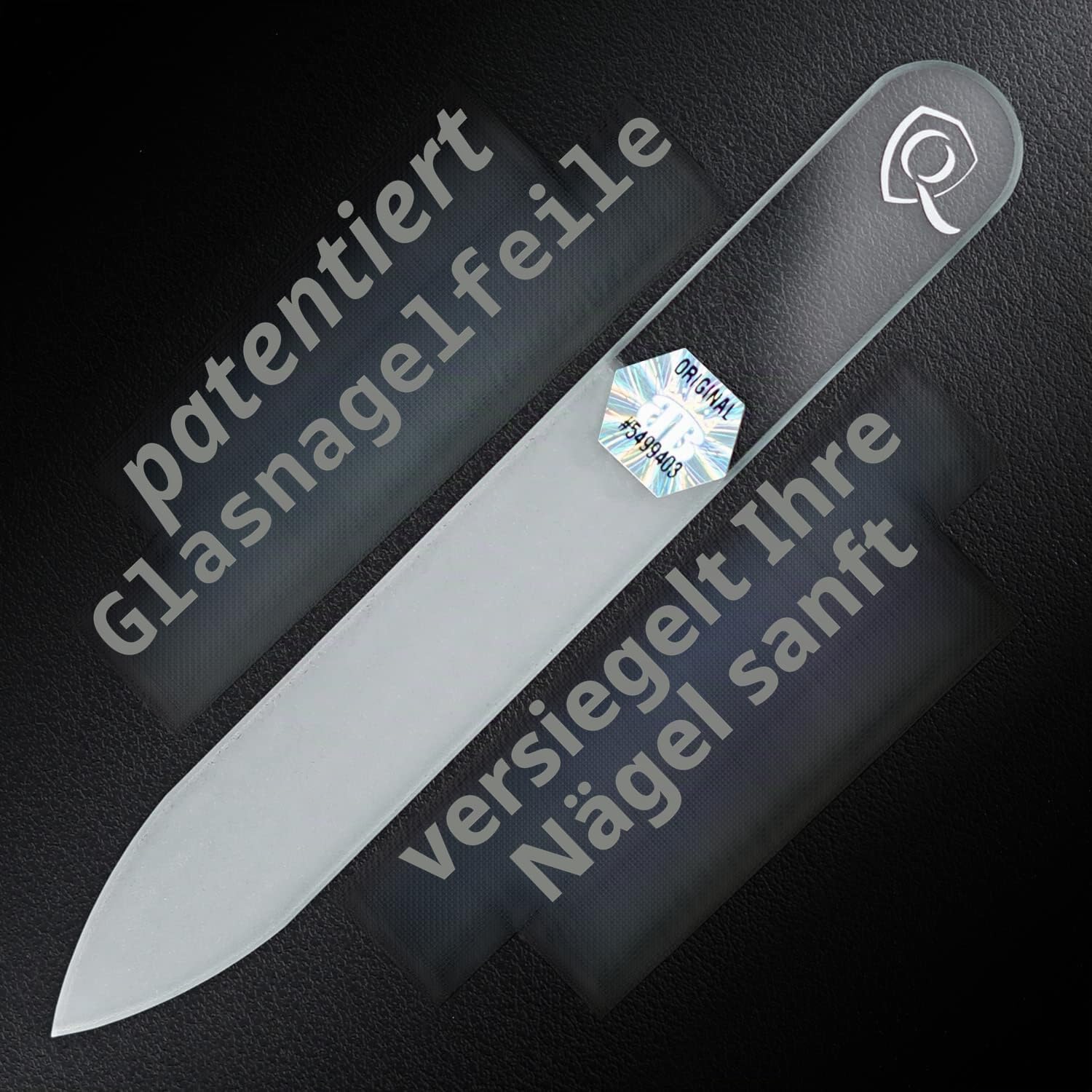 marQus Maniküre Set Damen und Herren Solingen Made in Germany 7 Teile mit patenierter Glasfeile für Hand- und Fußpflege - Echt Leder Etui handlich und weich