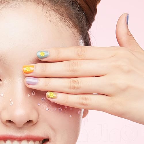 Miniatura 6 de Framendino, Decoración de uñas de 3.53oz con diseño de limones amarillos en 3D, calcomanías de limo de frutas en 3D, dijes de resina para arcilla,