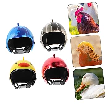 Amazon.co.jp: FUNOMOCYA 鶏用ヘルメット 鶏用帽子 鶏用