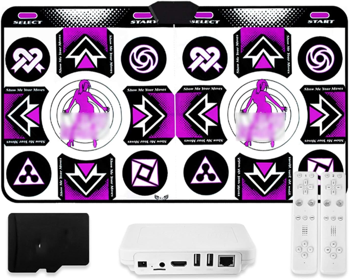 Step Dance mat Dancing Blanket Home TV Computer Dual-use Weight Loss Somatosensory Dancing Machine, Dance Mat Pad Pads Dancer Step Pads (Color : Upgrade Purple)