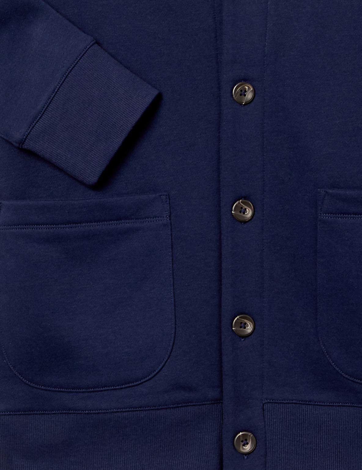 Amazon Essentials Homme Cardigan à Manches Longues et Col Châle, en Molleton