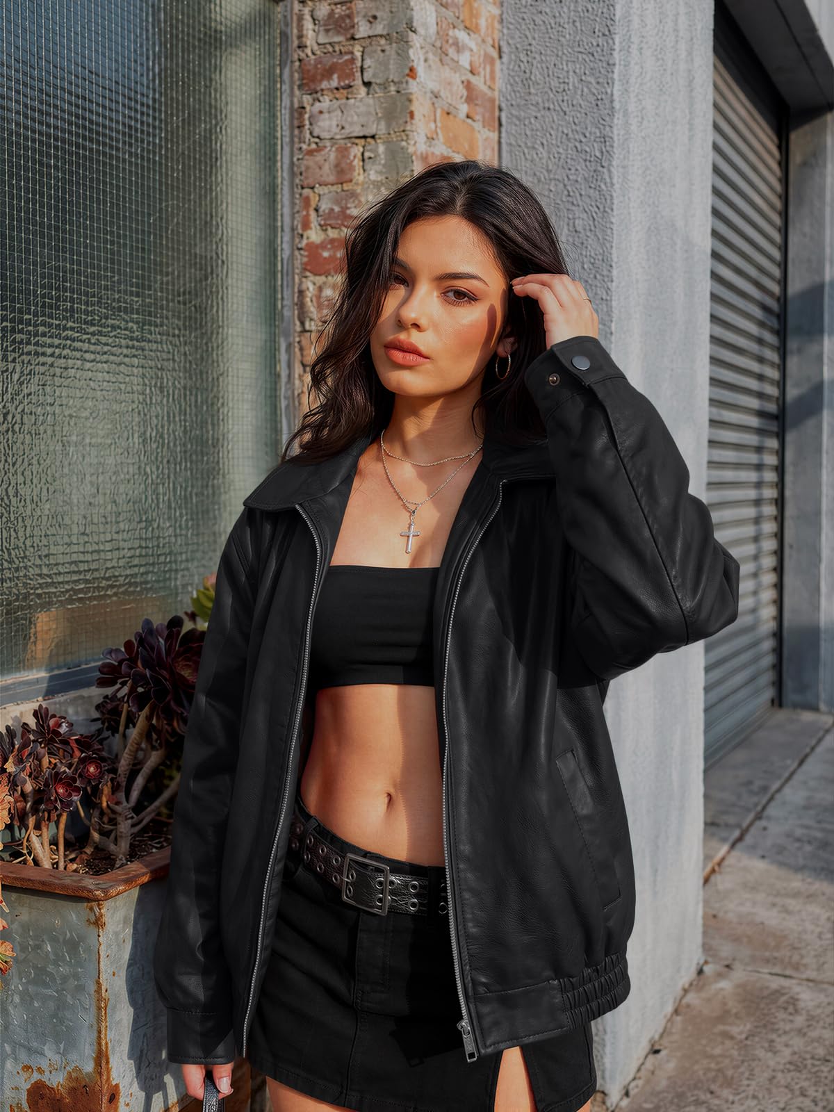 AUTOMET Damen Ezau208 Oversize-Jacke für Damen