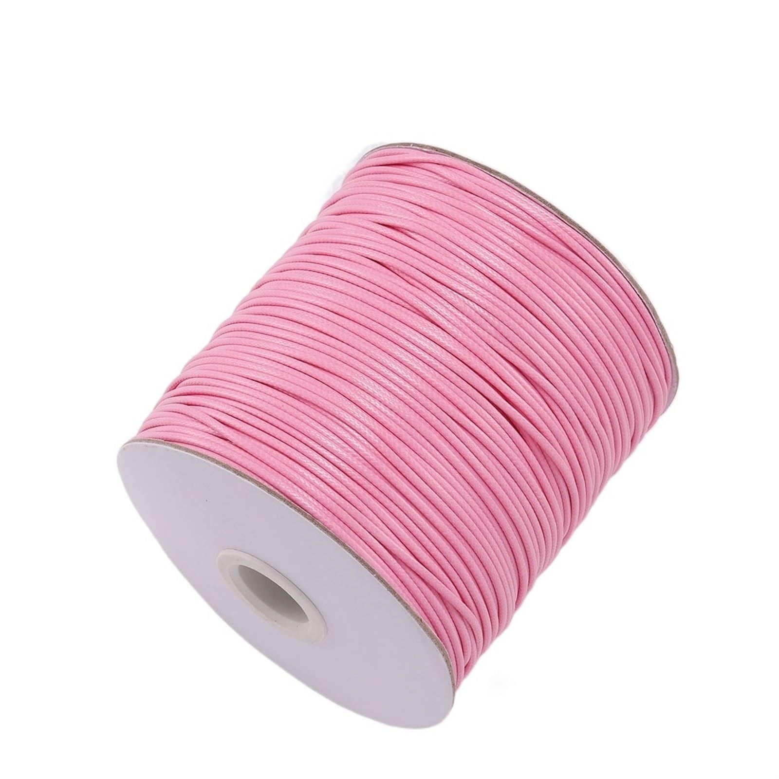Embroidery thread, Leather Cords 10 Meters 0.5-2.5mm Multicolor Round Wax Rope for DIY Jewelry Making(Pink,2.5mm)