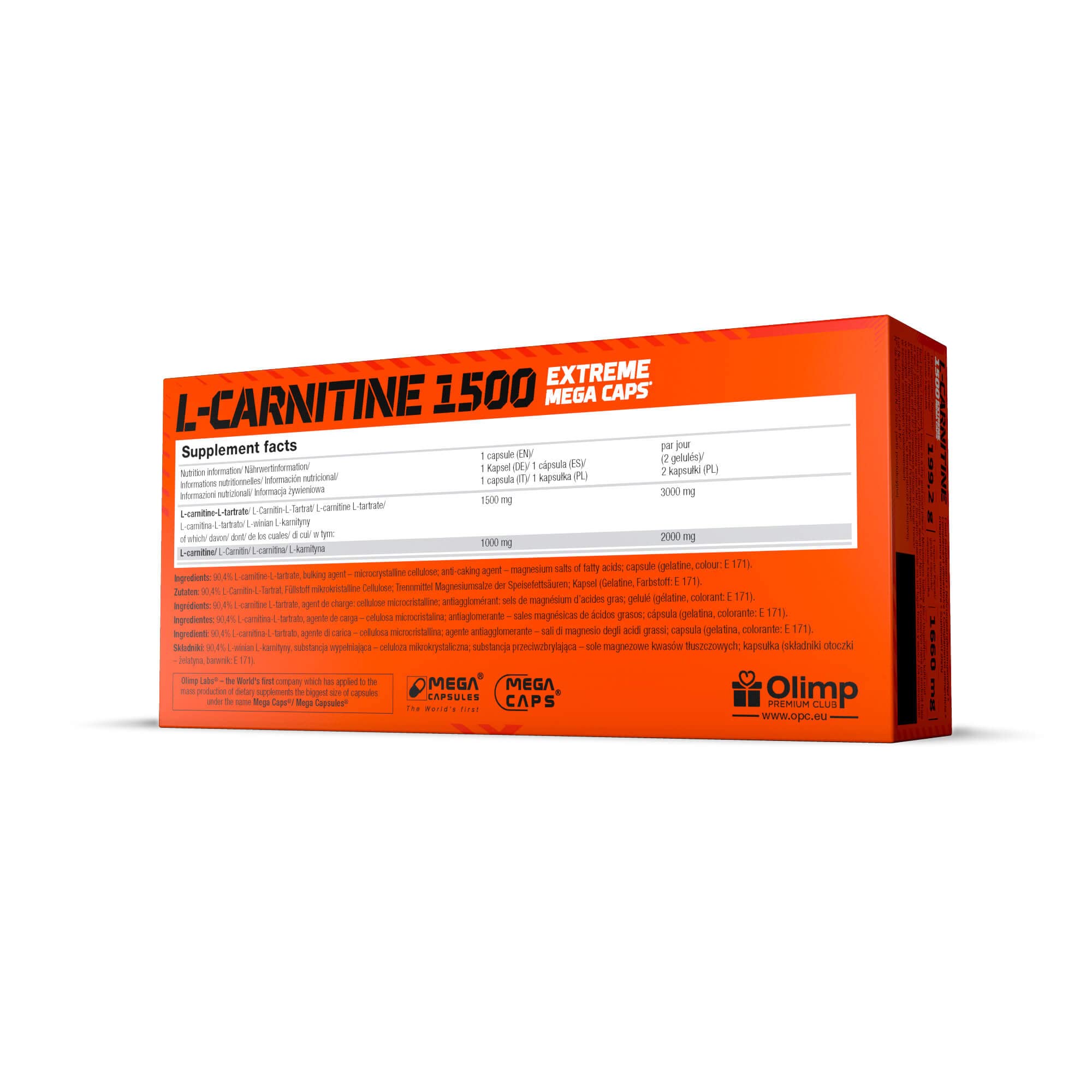 Olimp L-Carnitine 1500 Extreme Mega Caps 2 x 120 Kapseln