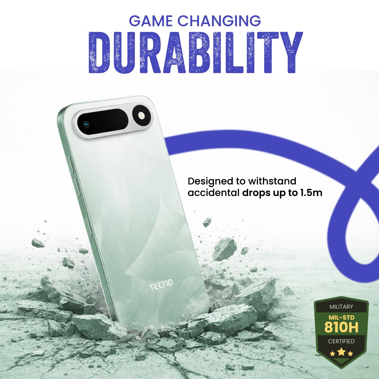 Tecno POP X 5G Mobile Phone (4GB RAM, 128GB Storage, 6500mAh Battery) smartphone thumbnail 3