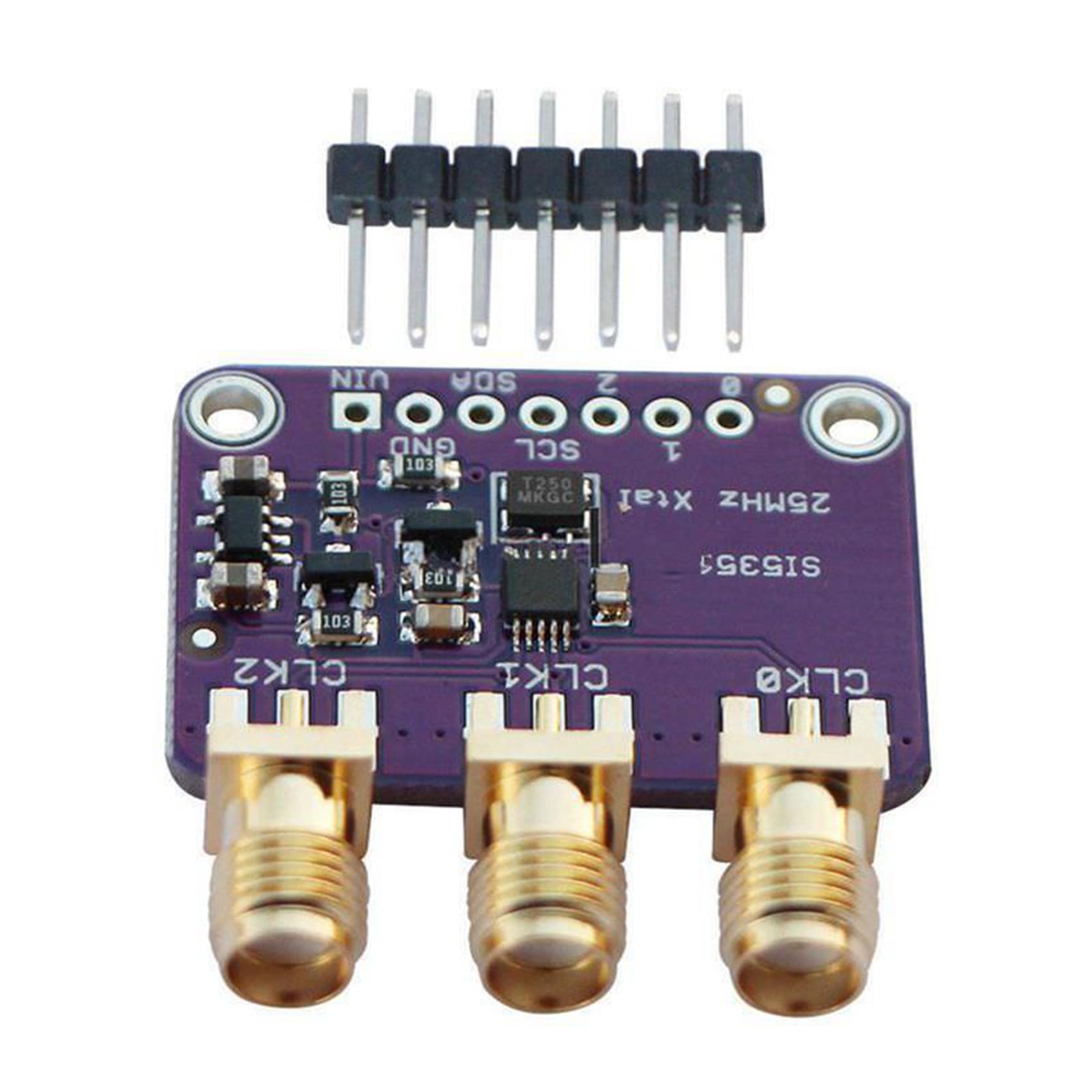 4X Si5351A Scheda di Sblocco del Generatore di Clock I2C 25 MHz 8Khz A 160Mhz per D9I2