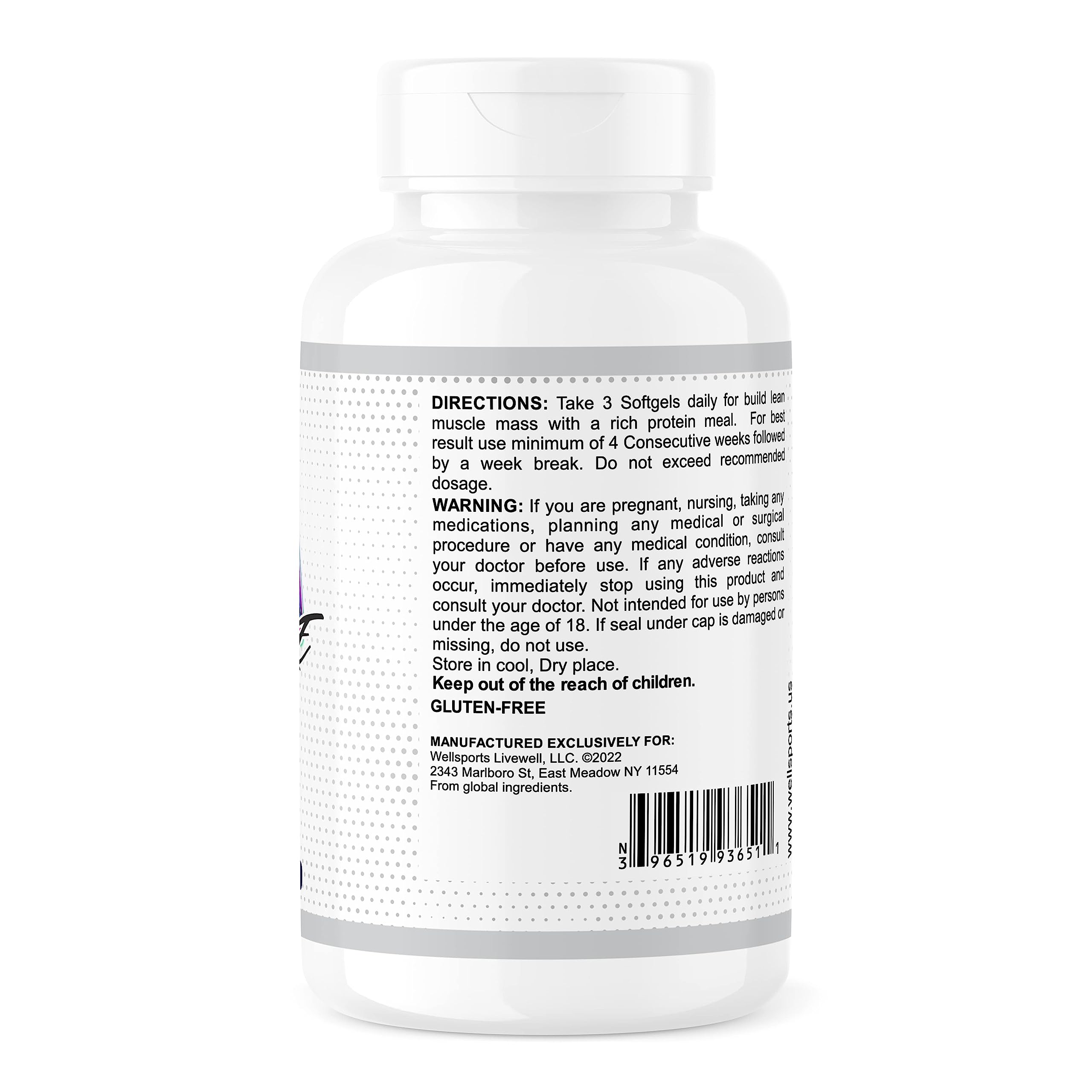 Wellsports (120 Softgels) - EPA Muscle | Phosphatidic acid | Epicatechin | Arachidonic Acid — Amazon image 3