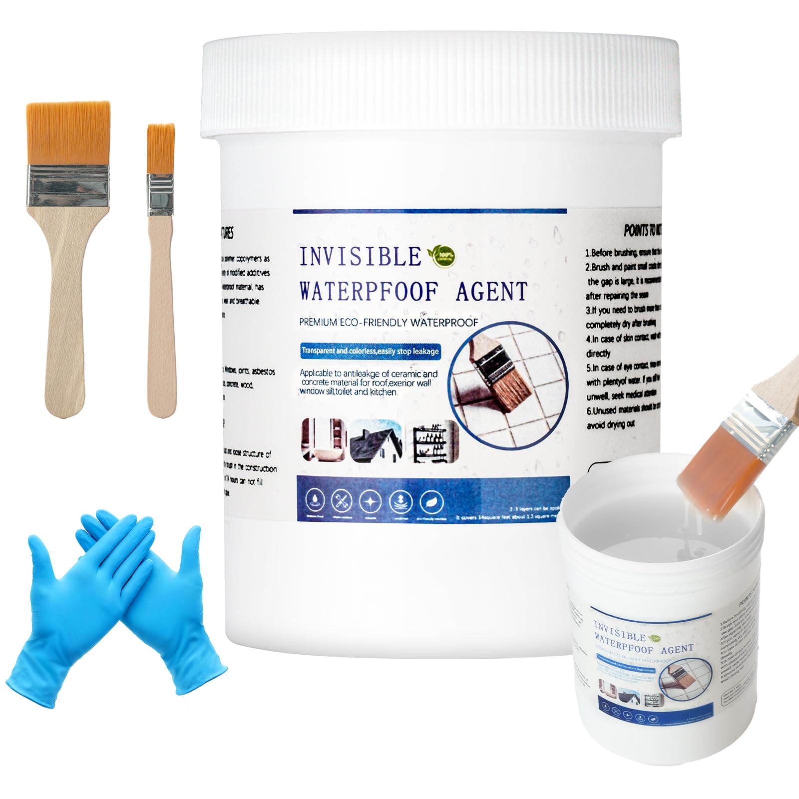 AYESY Invisible Waterproof Sealant 500g, Transparent Liquid Sealant