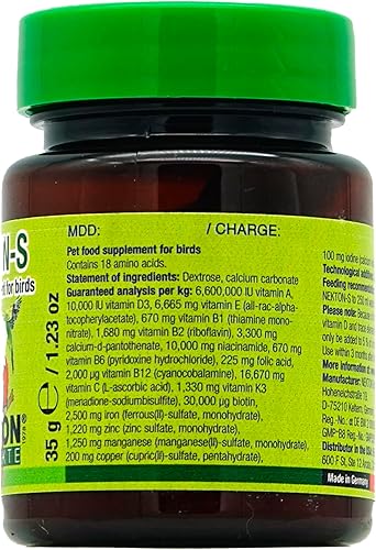 Miniatura 2 de Nekton -S Multi-Vitamina para Aves, 35gm, (1.23 onzas)