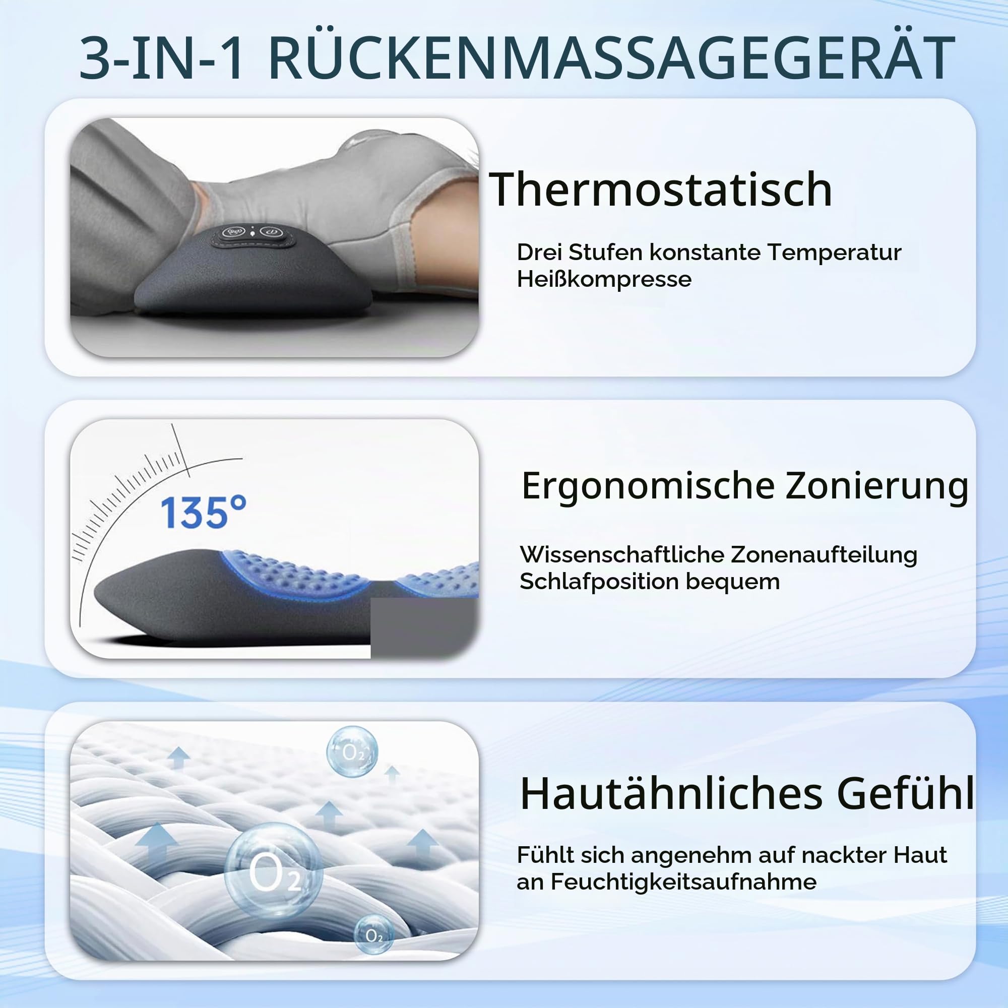 WirbelSanft - WirbelWohl Pro, Elektrisches Massagegerät mit Wärme, Vibration & Lendenwirbelstütze gegen Rückenschmerzen & zur Wirbelsäulenentlastung (Dark Gray)