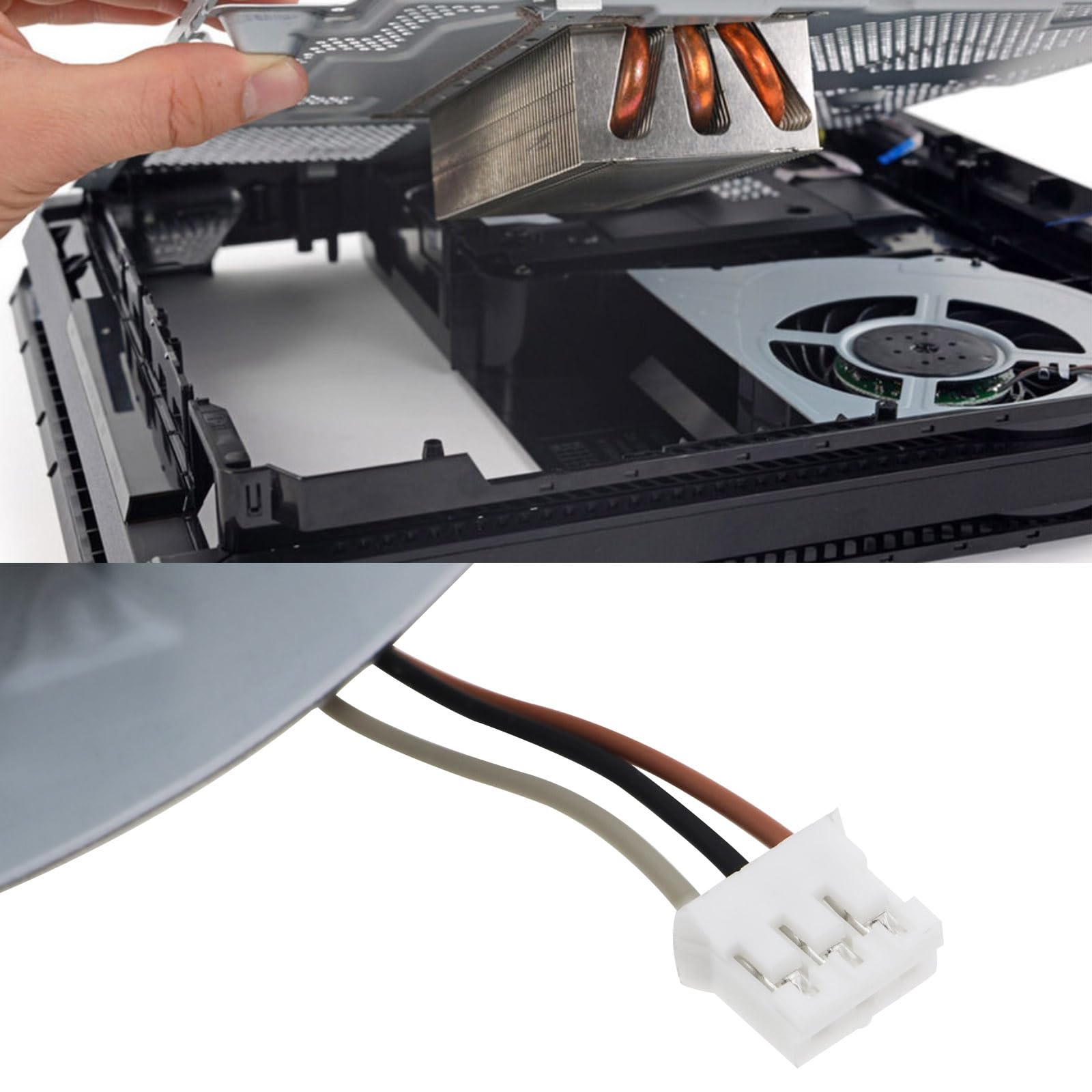 Spielekonsolen-Lüfter Interner Kühler Kompatibel mit Playstation 4 Spielekonsole CUH-1200 CUH-1215A CUH-1215B CUH-12XX mit Werkzeug KSB0912HE-CK2M