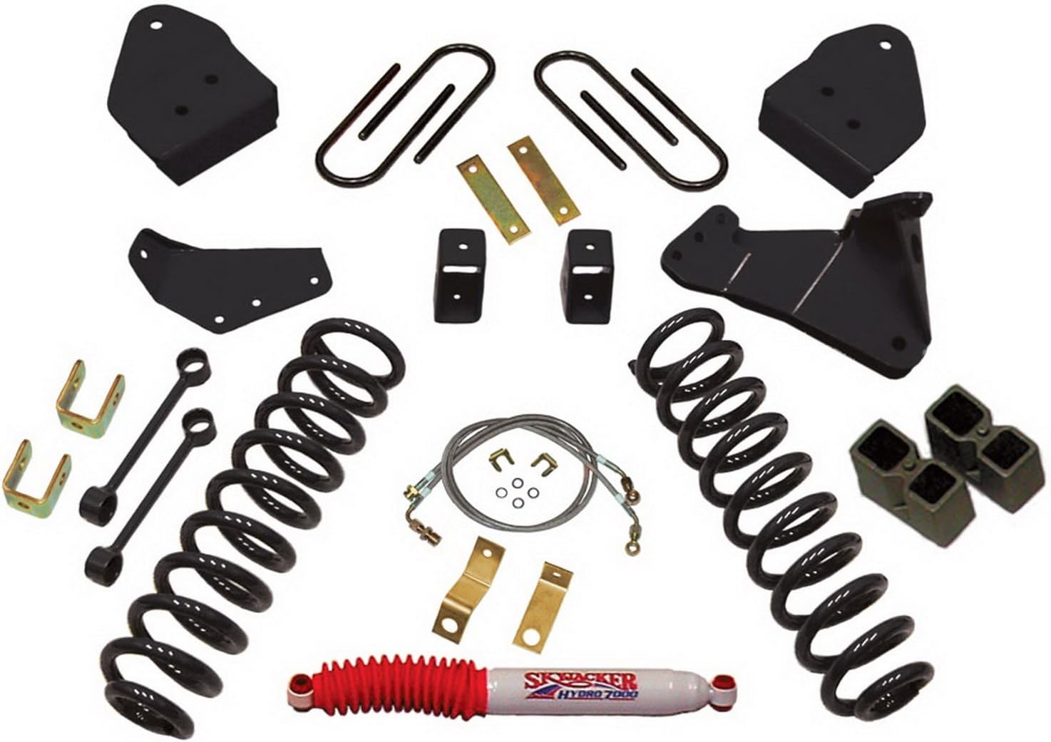 Skyjacker F8401K 4" Suspension Lift Kit with Rear Blocks for 2008 F250 Ford 4 WD (Gas Engine)