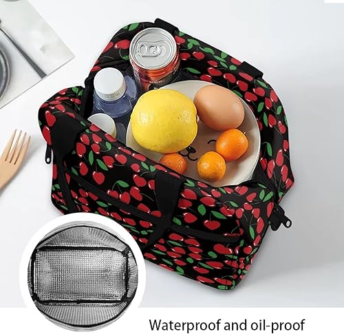 Vista 32 de doginthehole Bolsa de almuerzo portátil de teñido anudado azul, bolsa de almuerzo, organizador reutilizable, hielera para adultos, al aire libre