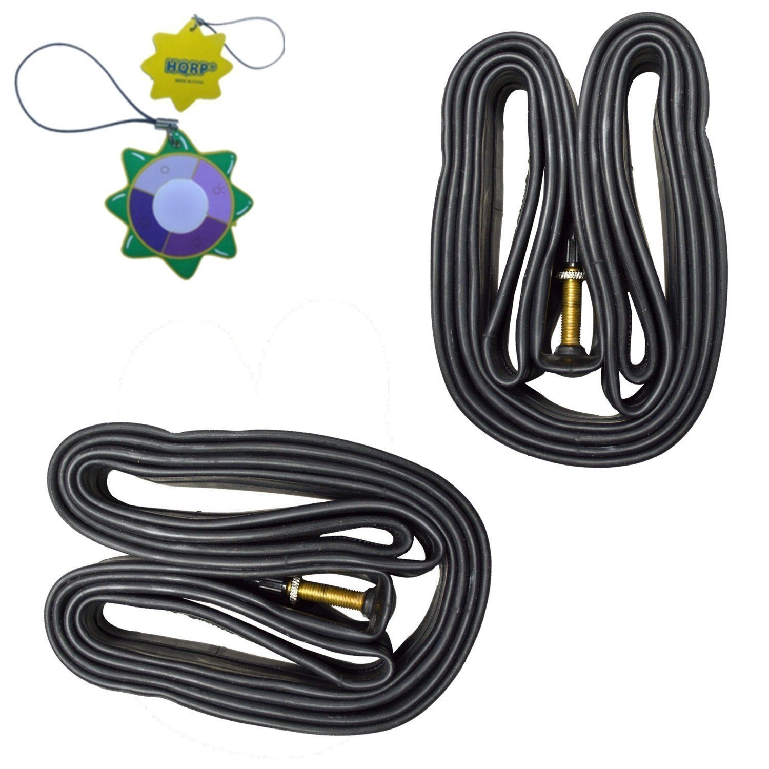 HQRP2-Pack 700c Bike Tubes Presta (French) Valve for Giant FastRoad/Escape/Cypress/AnyRoad/Revolt/Alight/Thrive/Invite