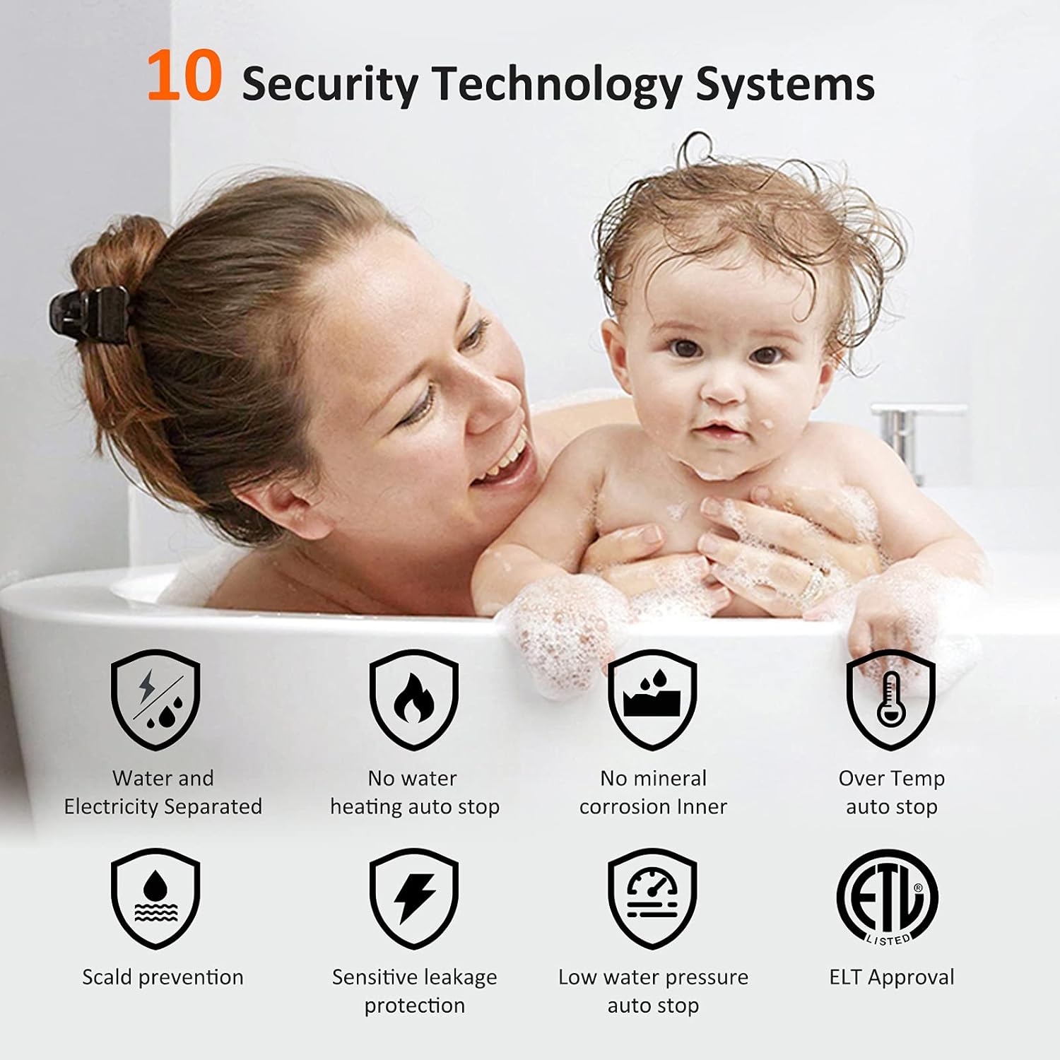Flash Deals - 80% OFF RINKMO Electric Tankless Water Heater 6KW Instant Hot On Demand Residential Electric Water Heater for Bathroom Bathtub rv Whole House Shower Sink Small