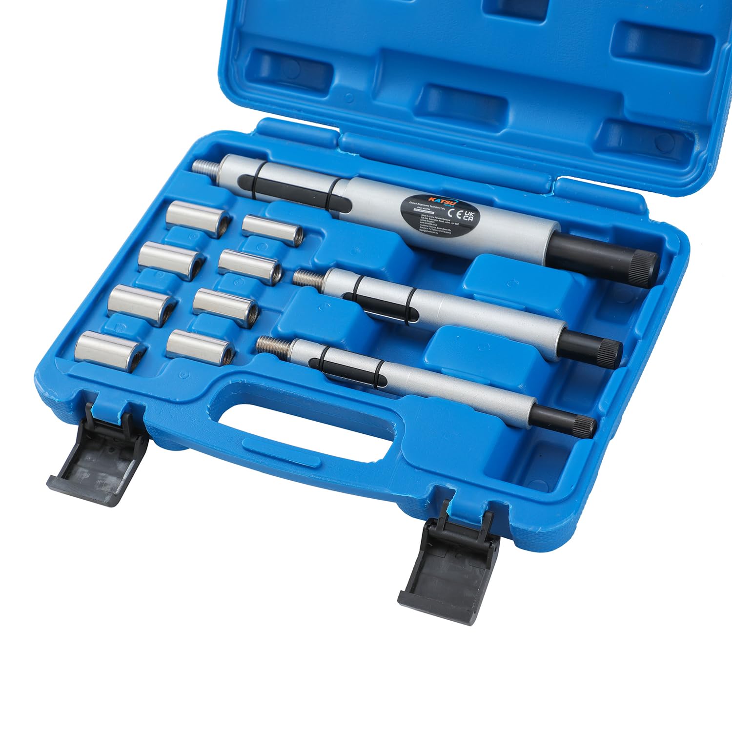 KATSU Tools 11-Piece Universal Clutch Alignment Tool Kit Clutch Centering Set in Plastic Storage Case 450753 - Image 2