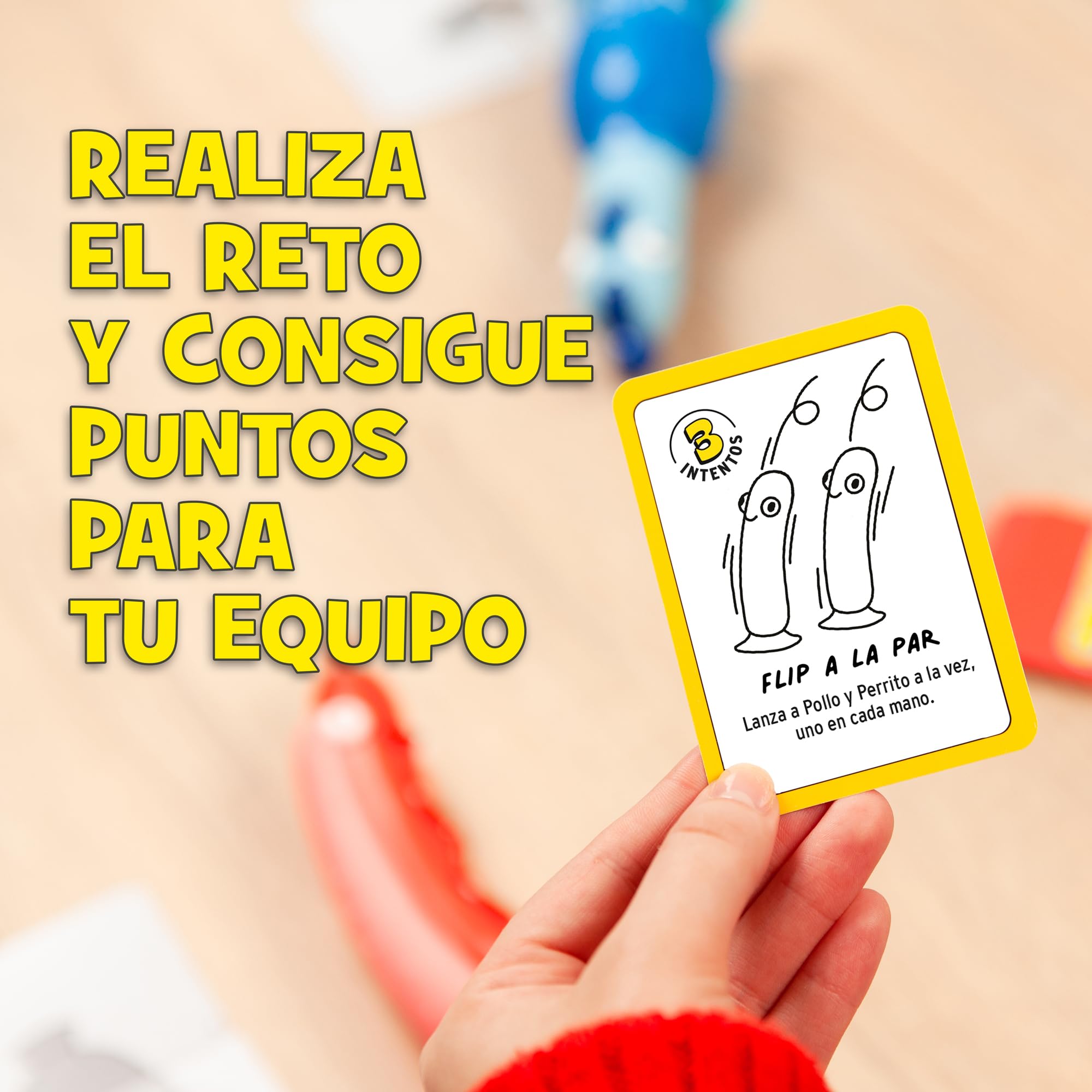 Mercurio - Pollo VS Perrito - Party Game de Acción Familiar - Completa Retos y Desafíos - Diversión para Niños, Adolescentes y Adultos - Ideal para Fiestas y Reuniones - Edad Mínima 10 Años