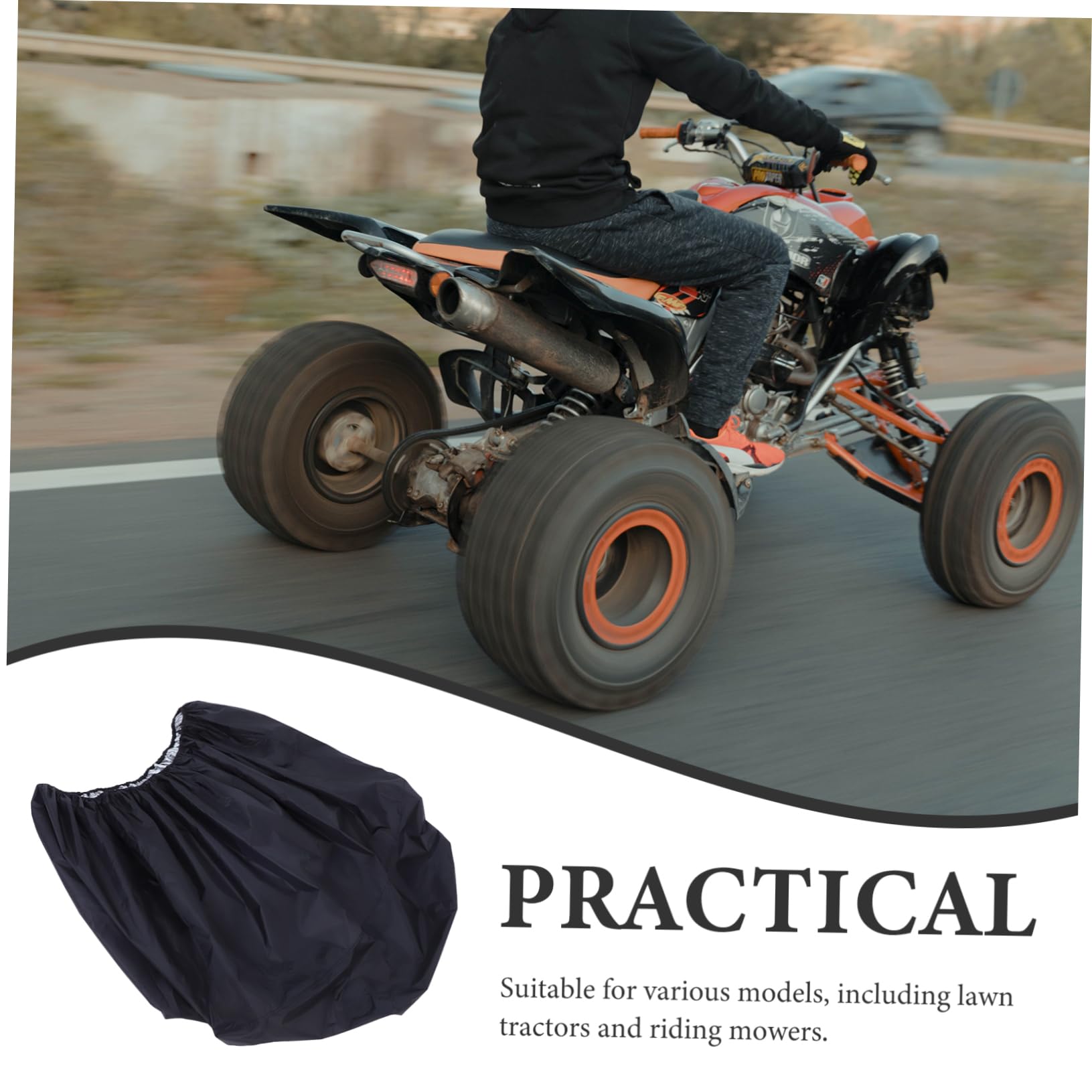 VICASKY Funda Para Cortacésped De Oxford Para Atv Protección Exterior Resistente Lluvia Para Jardín y Patio