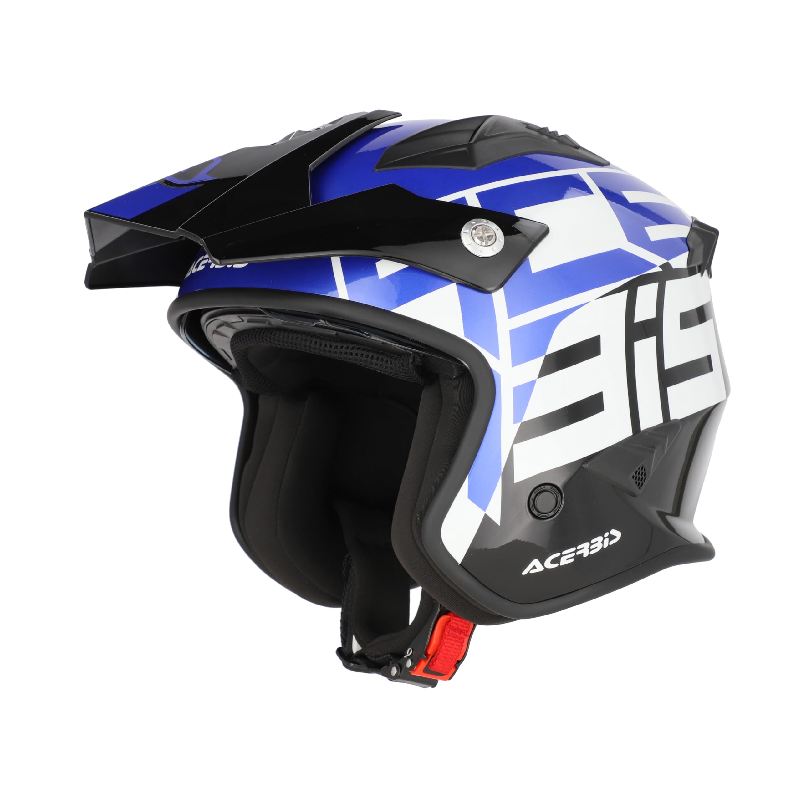 Acerbis - Casco Jet Aria Graphic Negro/Azul - Talla XL
