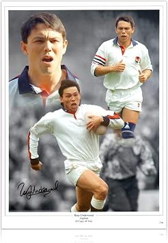Rory Underwood Signed England Rugby Photo | Autographed Memorabilia